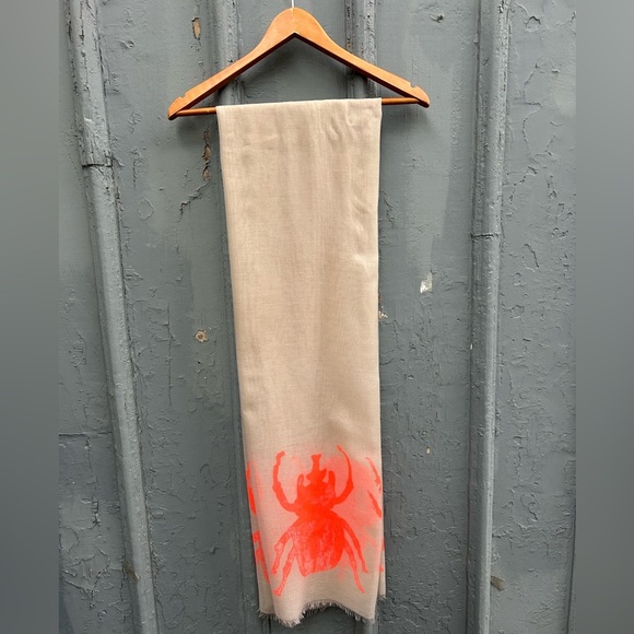 India Hicks Neon Bug “The Siren” Scarf, 82” x 36” - Picture 5 of 13